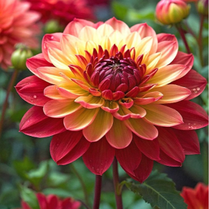 Георгин Оникс Найт купить по цене от 590р. в интернет-магазине «Посадика» с доставкой почтой в в Александровске и по всей России – [изображение №1].