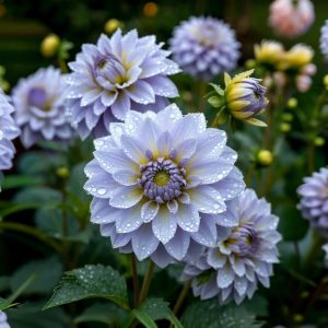 Георгин Акварель купить по цене от 680р. в интернет-магазине «Посадика» с доставкой почтой в в Александровске и по всей России – [изображение №1].